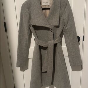 Babaton Elegant Gray Trench Coat
